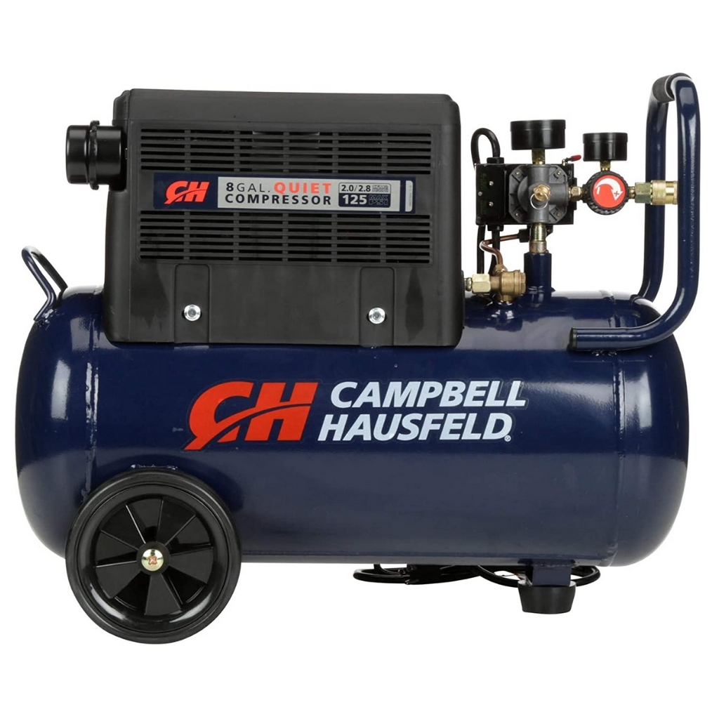 Campbell Hausfeld 8 Gallon Portable Quiet Air Compressor w/Shroud (AC080510)