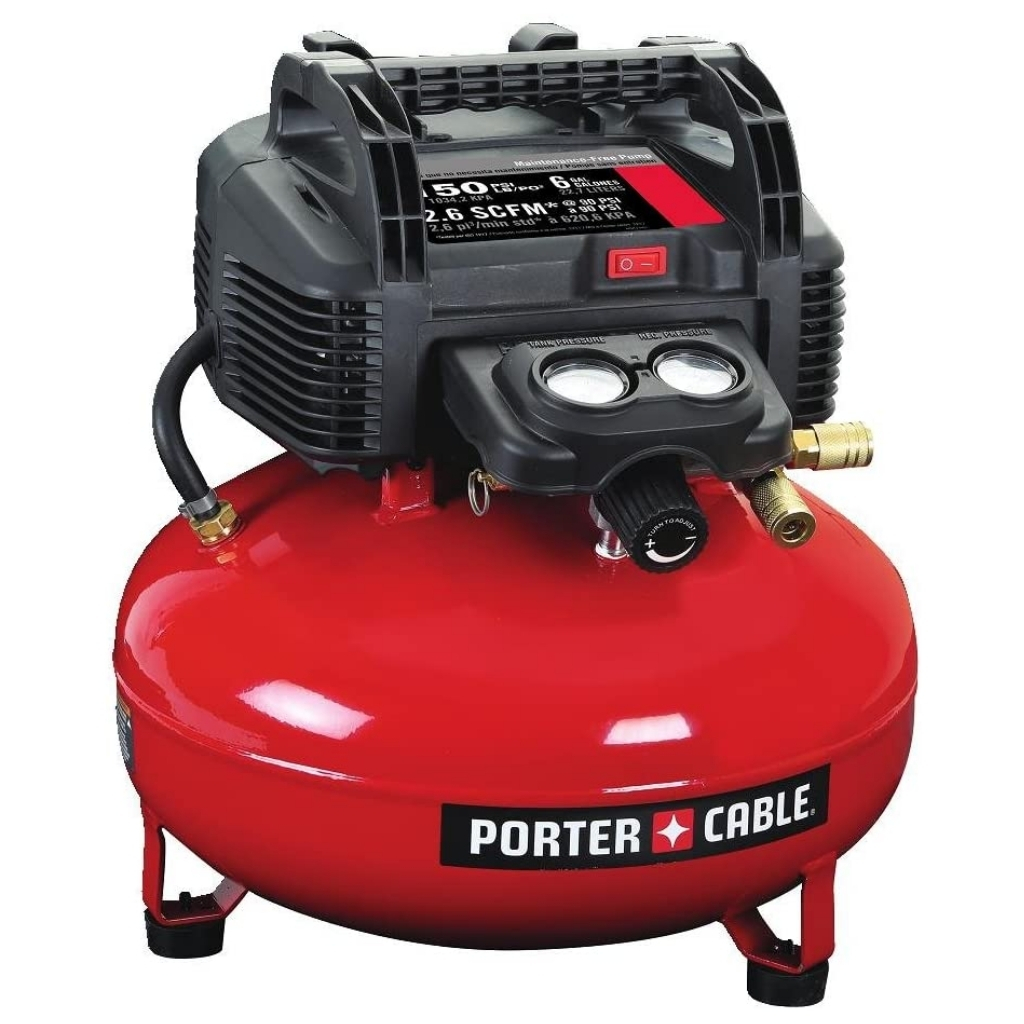 PORTER-CABLE-Air-Compressor-6-Gallon-Pancake-Oil-Free-C2002